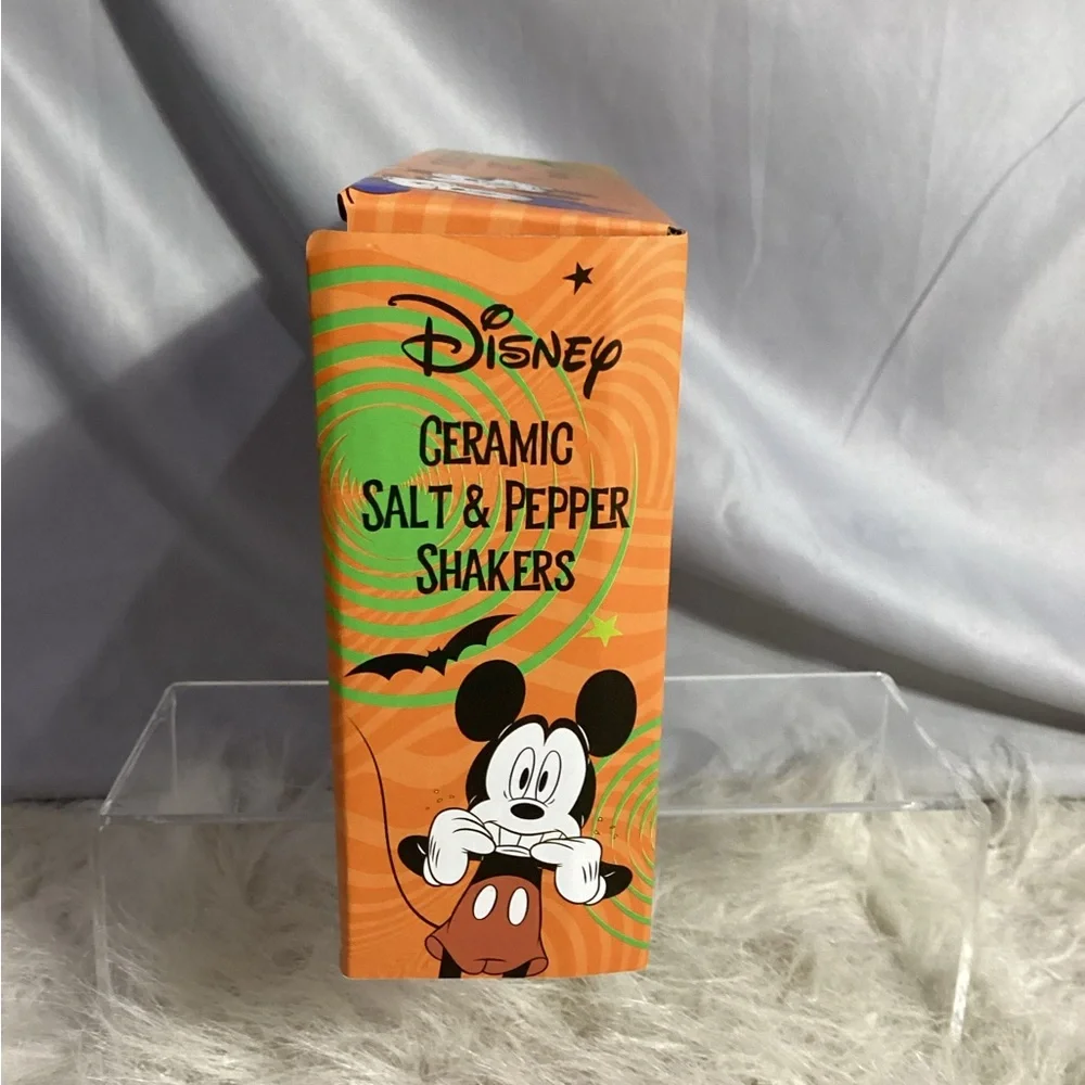 Disney Ceramic Mickey & Minnie Mouse Halloween Frankenstein Salt & Pepper Shaker
